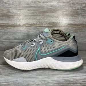 Nike Womens Renew Run Sky Gray Hyper Turquoise CK6360-007 Running Shoes Size 7.5